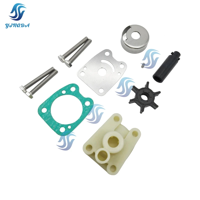 

6E0-W0078 Water Pump Impeller Repair Kit For Yamaha 2&4 Stroke 4 5 HP 6E0-W0078-A2 68D-W0078-00