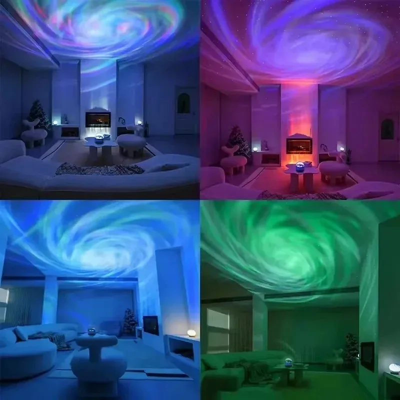 Northern Lights Starry Sky Projector LED Night Light with Remote Control USB A Variety of Styles for Home Bedroom Party Decor