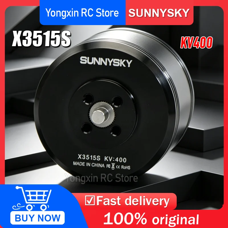 

SUNNYSKY Motor for 13inch 15inch 16inch Propeller X3515S KV400 Brushless Motor for Multi-rotor Quadcopter 50A ESC XS Series