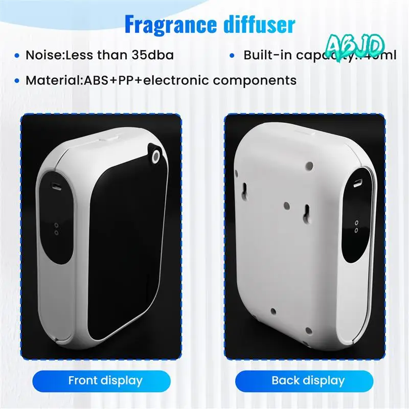 

ABJO-Bluetooth Aromatherapy Air Diffuser 200M3 USB Silent Essential Oil Diffuser Portable For Hotels And Spas Black