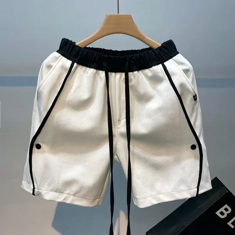 

Мужские летние спортивные шорты American Style Basketball с пятиточечными пуговицами, повседневные, прямого кроя, из полиэстера.