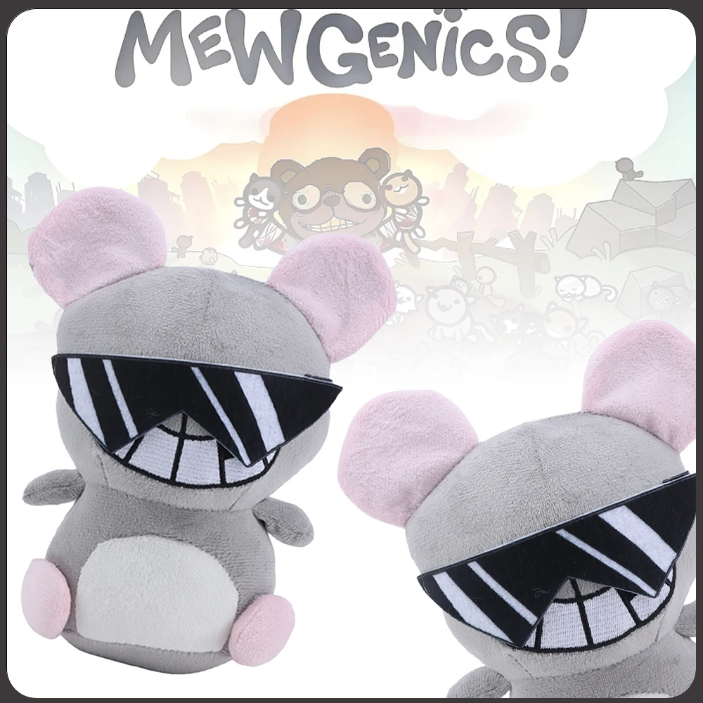 

22cm Cute Mewgenics Radical Rat Plush Toy Movie Stuffed Animals Soft Stuffed Mouse Doll Fans Birthday Gifts Kids Toys Room Decor