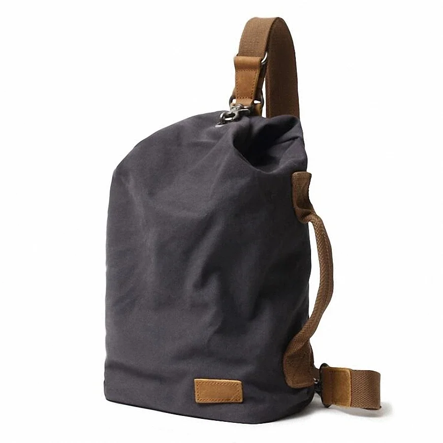 Nova chegada dos homens da lona pacote de peito crossbody saco de viagem ocasional saco de peito pequeno estilingue sacos de ombro para trás pacote