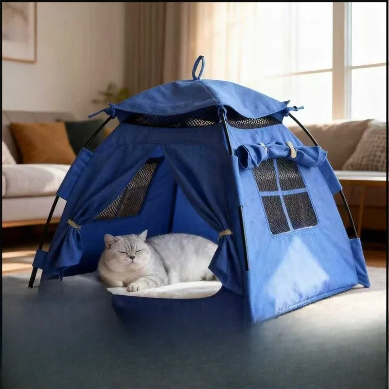 Four seasons universal closed security summer kennel cat bed pet cat sleeping nest waterproof