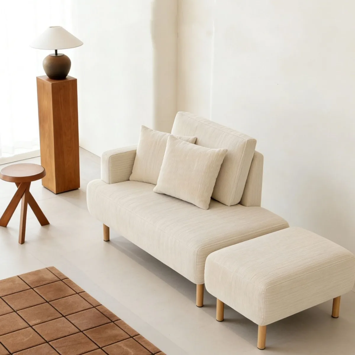 

Suitable for lazy people. It won't take up too much space. Sofa recliner.