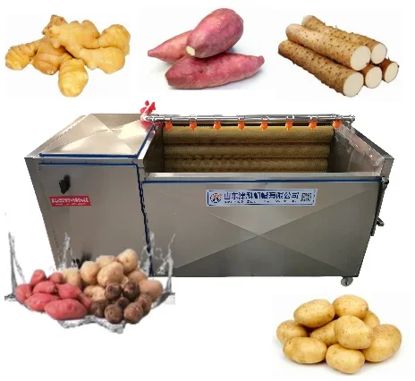 Ultron Automatic Root Vegetable Washing Machine Beetroot Cleaning Machine Brush Roller Fresh Maniocca Washing Machine