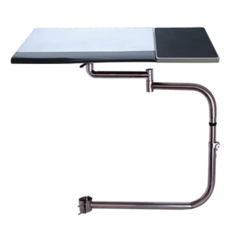 OK010 Multifunctional Full Motion Laptop Desk Holder Keyboard Support+Mouse Pad Stainless Steel 20kg Around Chair