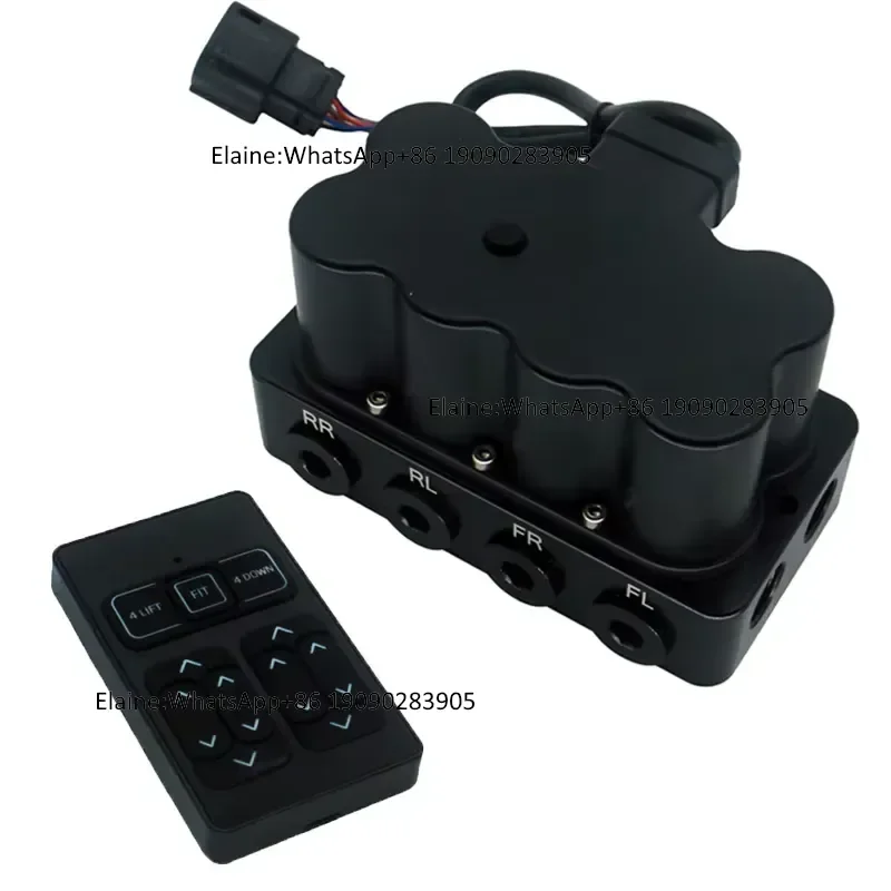 2024 Auto Parts New Valve Manifold Accuair NPT 1/4 NPT3/8 Air Suspension Vu4 Valve Wireless Remote Controller