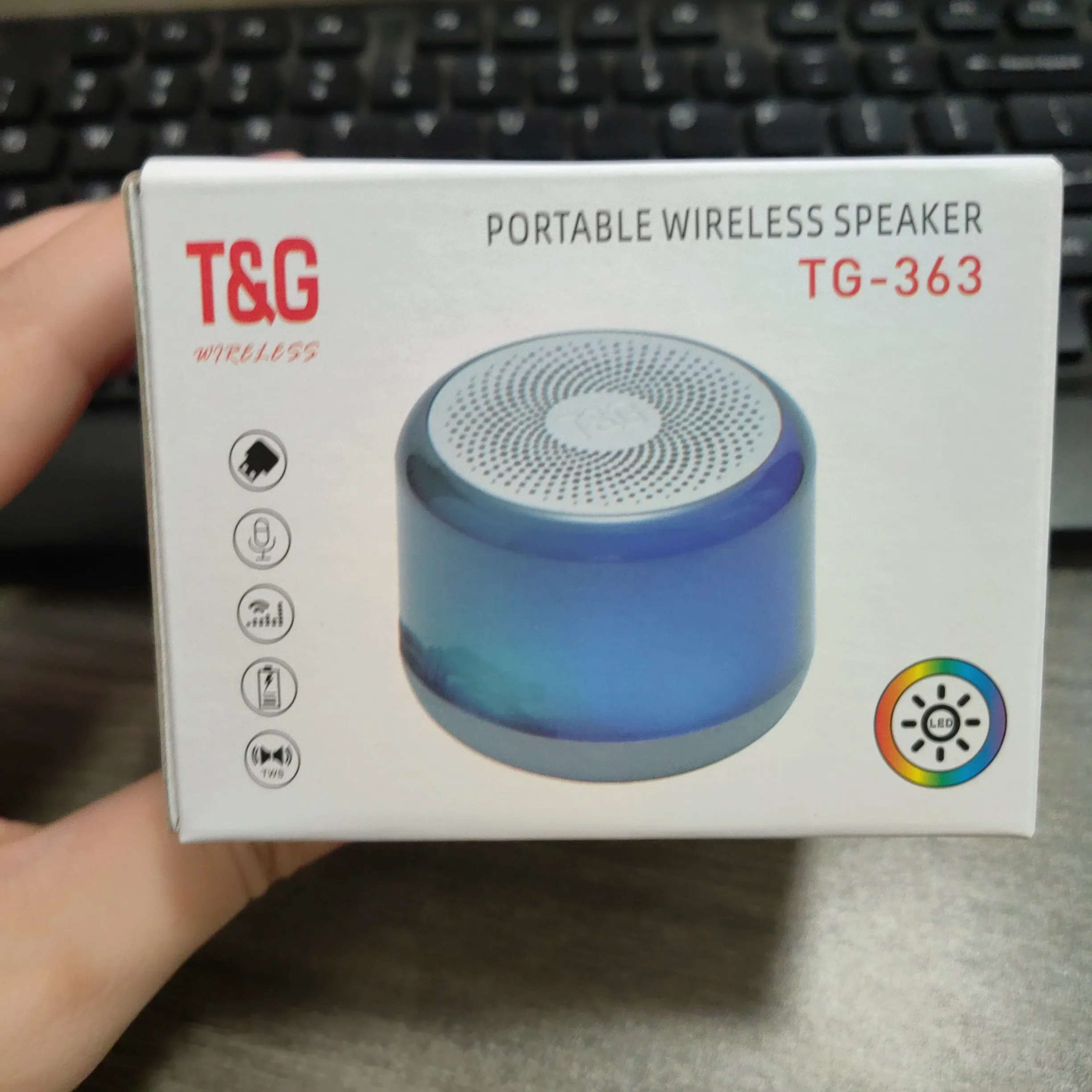 TG363 Portable Mini Wireless Bluetooth Speaker High Smart Stereo Sound Music Box Subwoofer USB Charging  Parties BT speakers