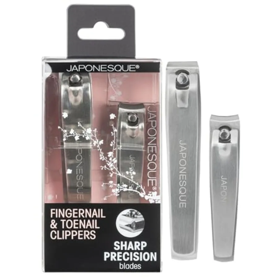 

Fingernail and Toenail Clippers Set with Salon Quality Sharp Blades Made from Stainless Steel