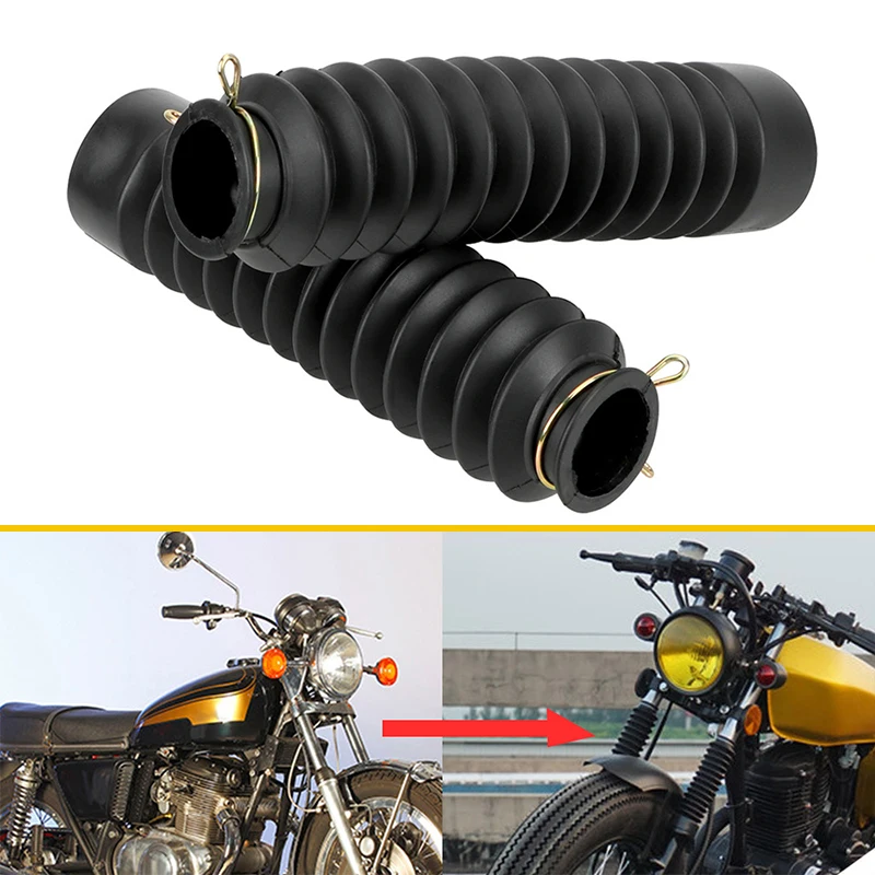 1pair Motorcycle Front Fork Cover Gaiters Gators Boot Shock Protector Dust Guard For Motorcycle Motocross Off Road Pit Dirt Bike