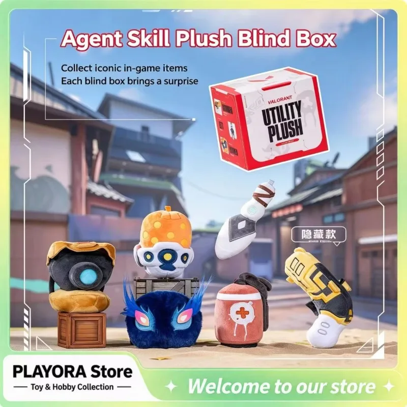 Genuine Valorant Utility Skill Plush Surprise Mystery Box Game Agent Ability Stuffed Doll Collectible Decor Gift For Game Fans