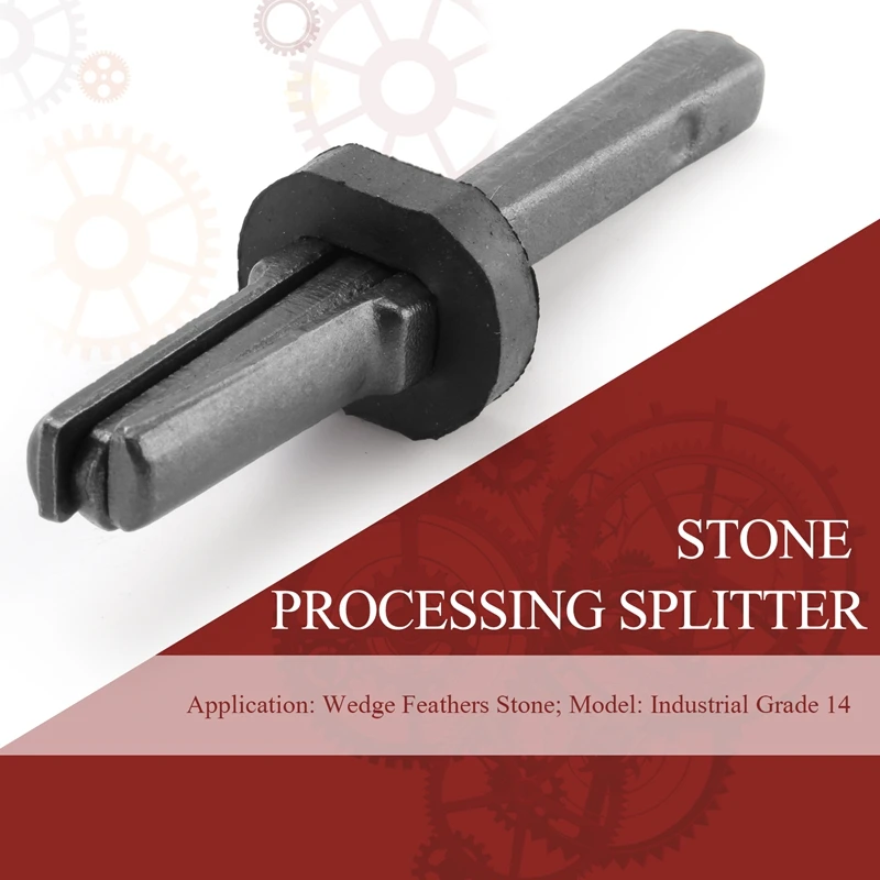 7 Set New Stone Splitter 9/16in Metal Plug Wedges and Feathers Shims Concrete Rock Splitters Hand Tool-A23R