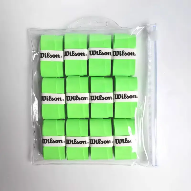 24/12 шт. оригинальная ручка для теннисной ракетки Wilson, поглощающая нескользящая ручка из искусственной кожи для ракетки для бадминтона, ручка для ракетки Padel, клей для рук