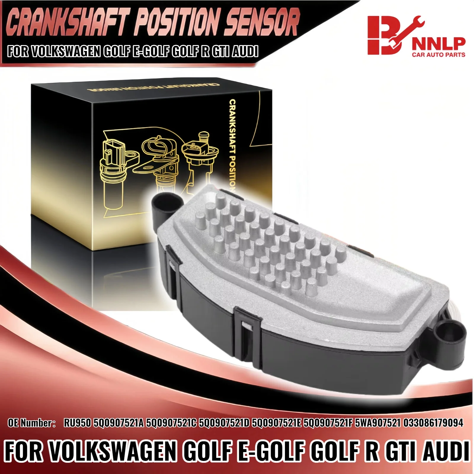 

Резистор двигателя вентилятора для Volkswagen Golf e-Golf Golf R GTI Audi TT Quattro S3 5Q0907521C, 5Q0907521A, 5Q0907521D, 5Q0907521E