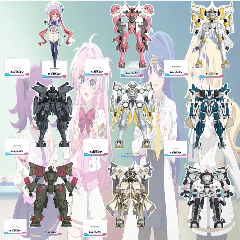 Muv‑Luv Girls Garden 15CM Double Sided Printed Anime Acrylic Stand with Base Cartoon Figure Desk Decor Souvenir Keychain