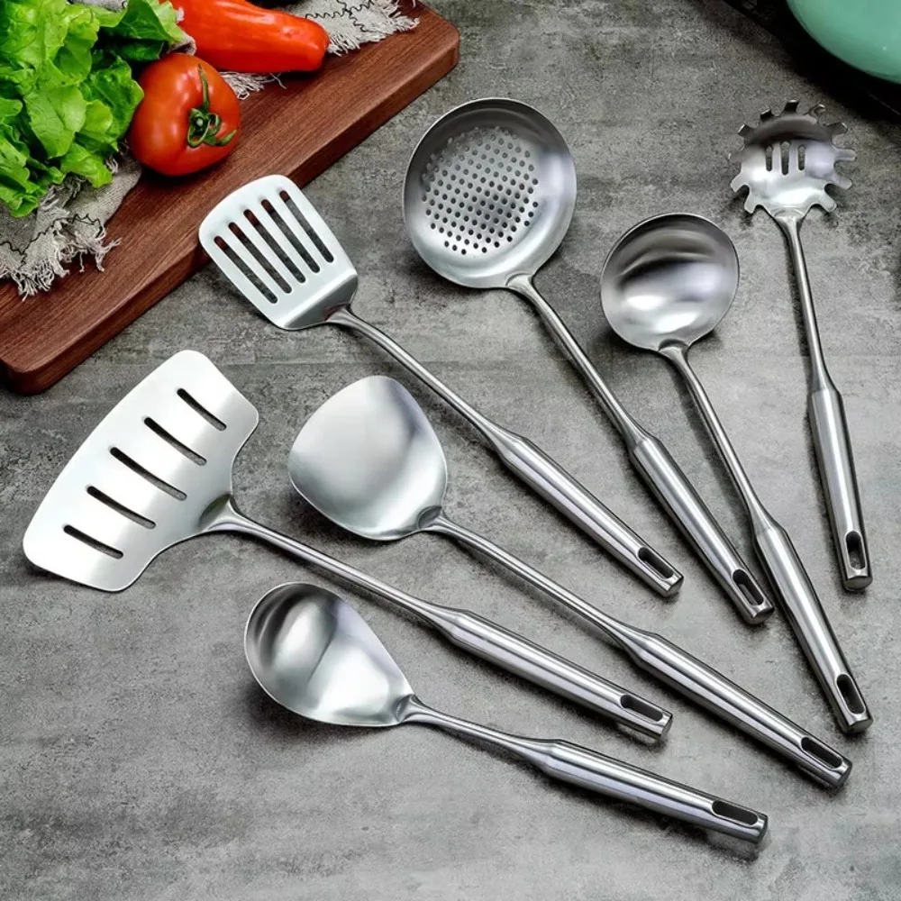 

Stainless Steel Wok Spatula Non Stick Easy Clean Shovel Soup Spoon Slotted Turner Kitchen Accessories Kitchen Cooking Utensils