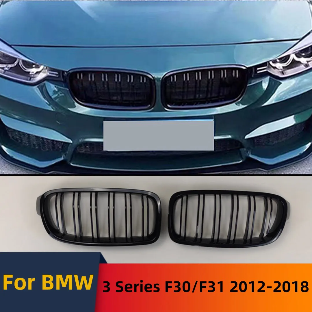 Sport Front Bumper Grille Grill Inlet Mesh Grid Tuning Trim For BMW 3 Series F30 F31 F35 318i 320i 320d 2012-2018 XDrive Kidney