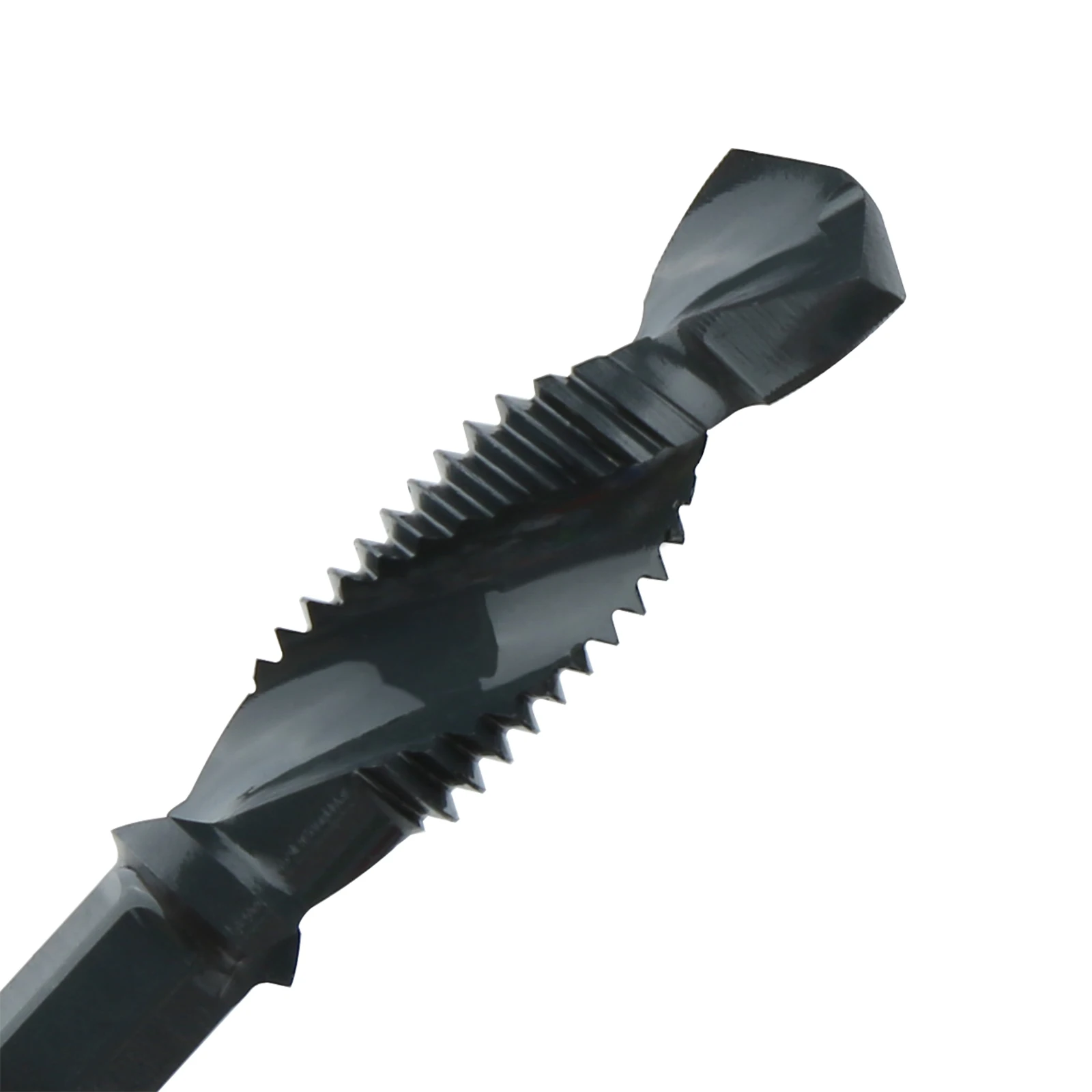 Gratis Ongkir 6Pcs HSS 4241สกรูโลหะ Set Mata Bor M3 M4 M5 M6 M8 M10สกรูด้ายเครื่องมือ hex Shank สำหรับโลหะ