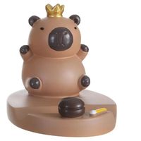 Figure Model Capybara Phone Holder Support Desk Decor Capybara Mobile Phone Stand Cartoon Animal Capybara Cell Phone Bracket