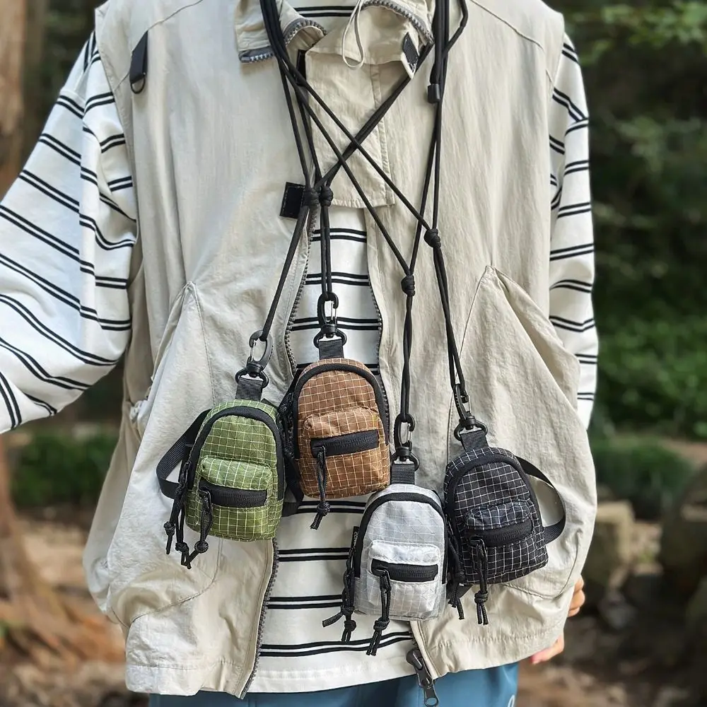 

Mountain Keychain Neck Hanging Coin Purse Waterproof Korean Style Mini Wallet Lightweight Portable Small Storage Bag Outdoor