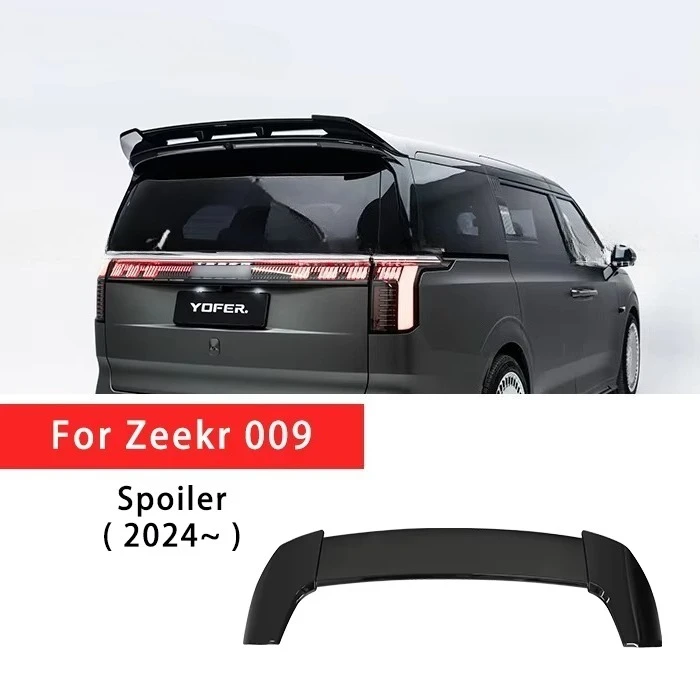 Yofer For Zeekr 009 High Quality PP Auto Modified Exterior Car Accessories Rear Trunk Diffuser Wing Spoiler For Zeekr 009