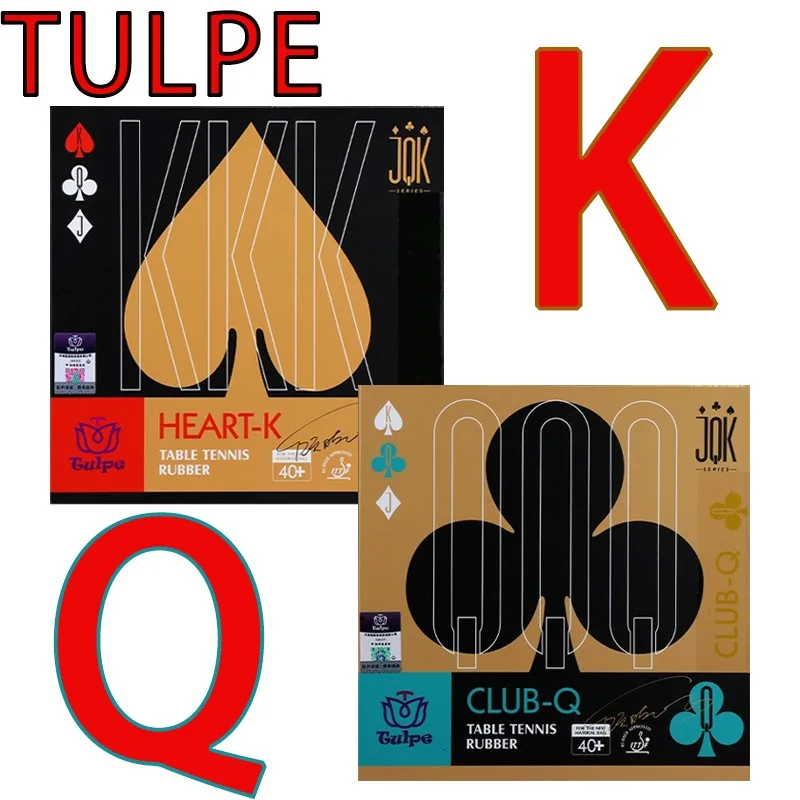 

Накладка для настольного тенниса TULPE Competition Iron Box Hearts K Sticky Reverse Rubber Plum Blossom Q Pips in Rubber High Elasticity