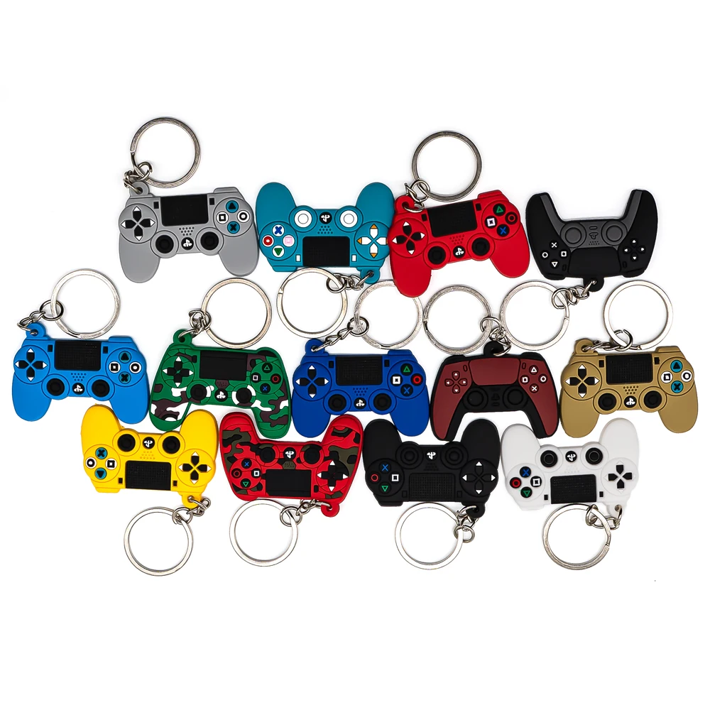 1 Uds. Lindo llavero Gamepad controlador de juego llavero apto para llaves de coche accesorios niños cumpleaños Joypad recuerdo amigos regalos de