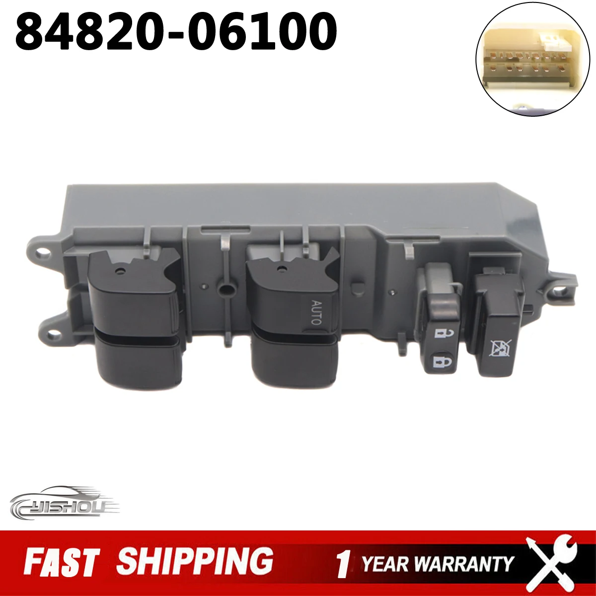 

84820-06100 Black Car Power Window Master Control Switch For Toyota Corolla RAV4 Camry Prius C Yaris Matrix Scion xB 84820-02210