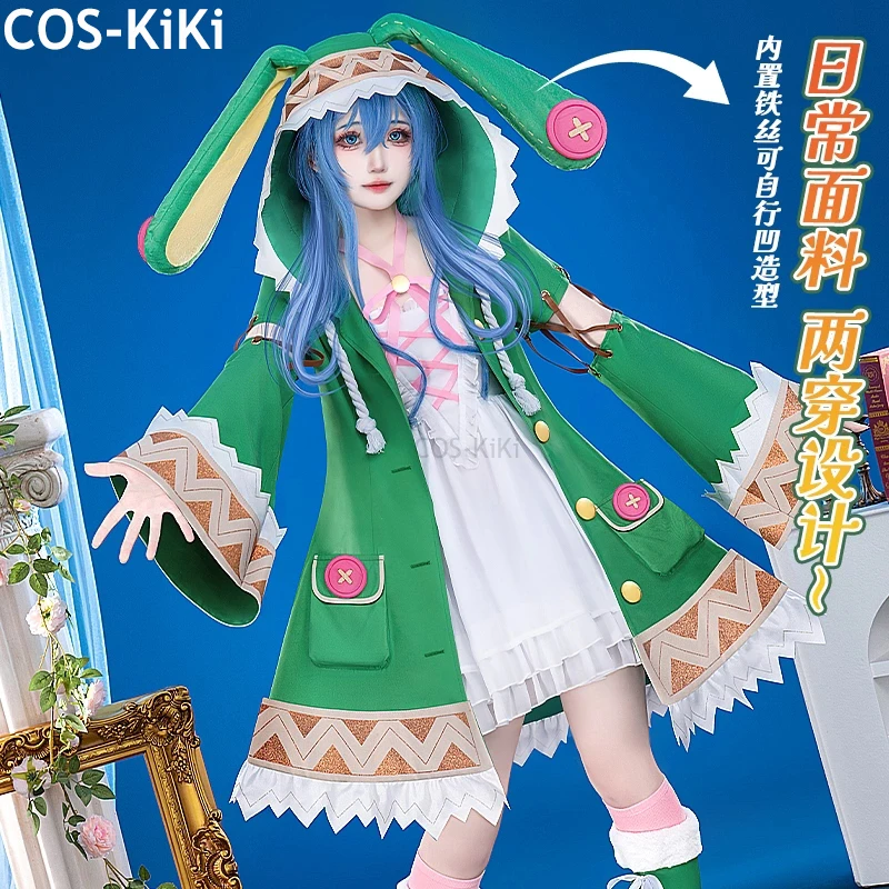 

COS-KiKi Date A Live Yoshino Playful And Cute Dress Uniform Cosplay Costume Halloween Carnival Party Role Play Outfit Women