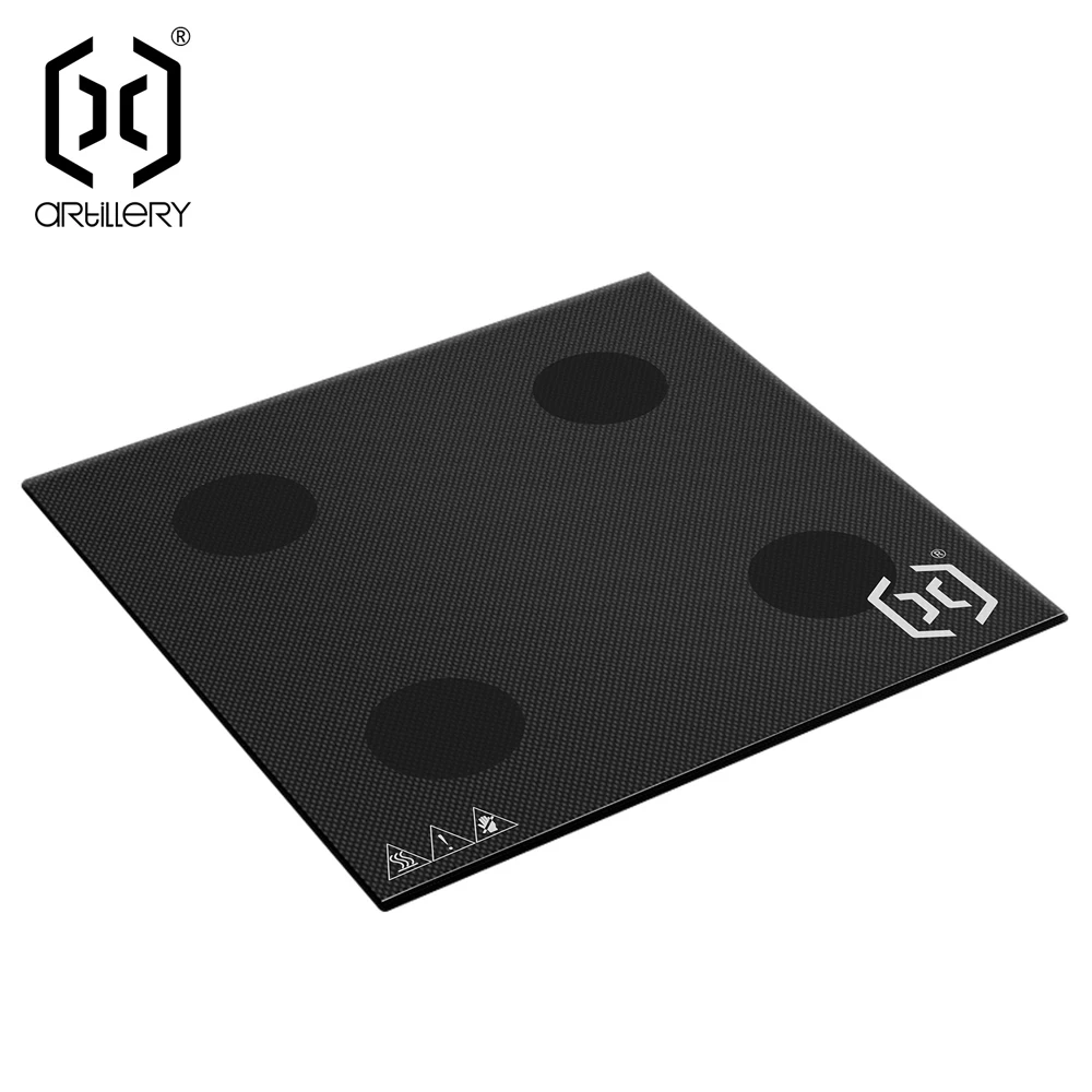 Artillery Genius & Genius Pro Grid Glass Bed Platform 230*230mm, 4mm With 4 Positioning Feet Original Parts