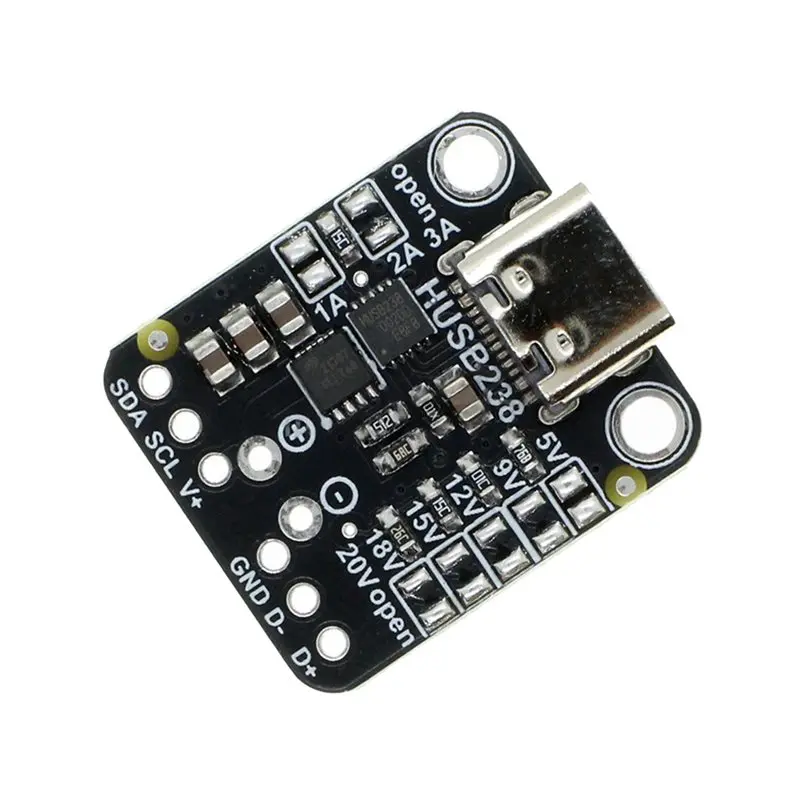 FEDI-3X HUSB238 PD Decoy Module IIC Control Or Fixed Level Output USB Type CPD Sink