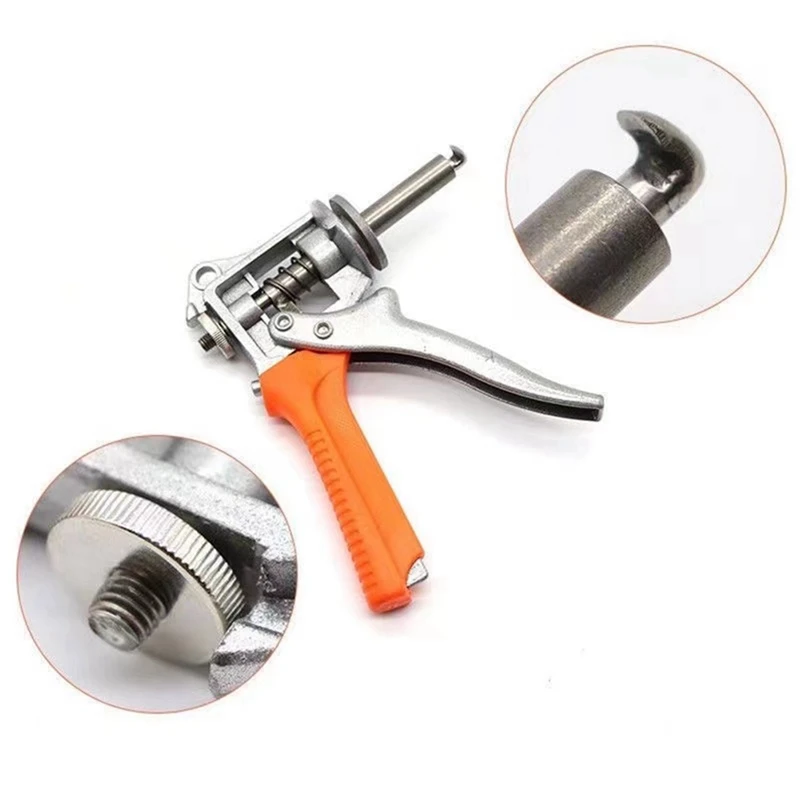 Non-Trace Repair Tool Silver & Orange Aluminum For Flat Hole Pliers Repairing Process Hole