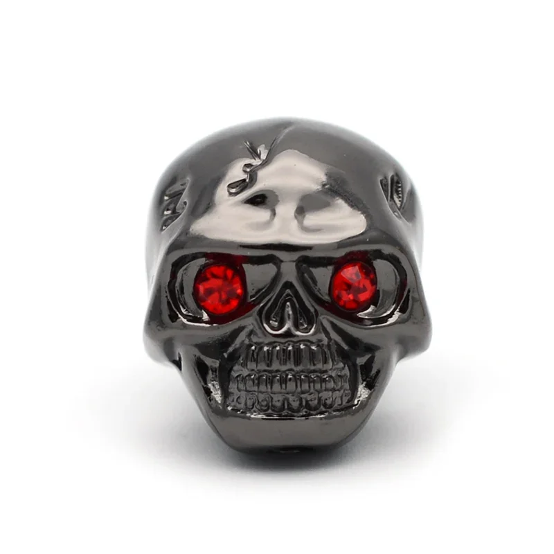 Shining Metal Skull Head Control Knobs for Electric Guitar Pots Tone Volume Control Knobs/Buttons Black/Chrome/Gold