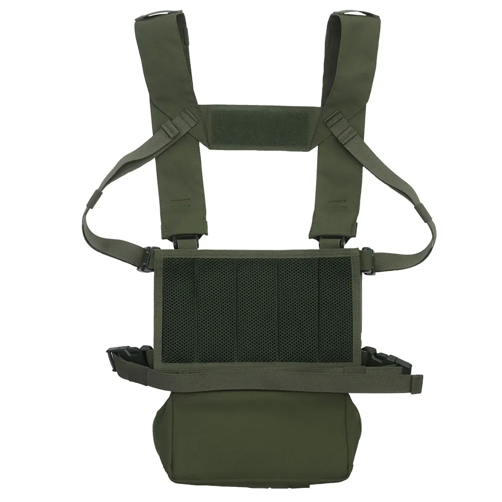 OPHIDIANTAC  Laser Cut Chest Rig With Triple Mag Pouch Lightweight MOLLE Chest Hanging Vest Hunting Accessories