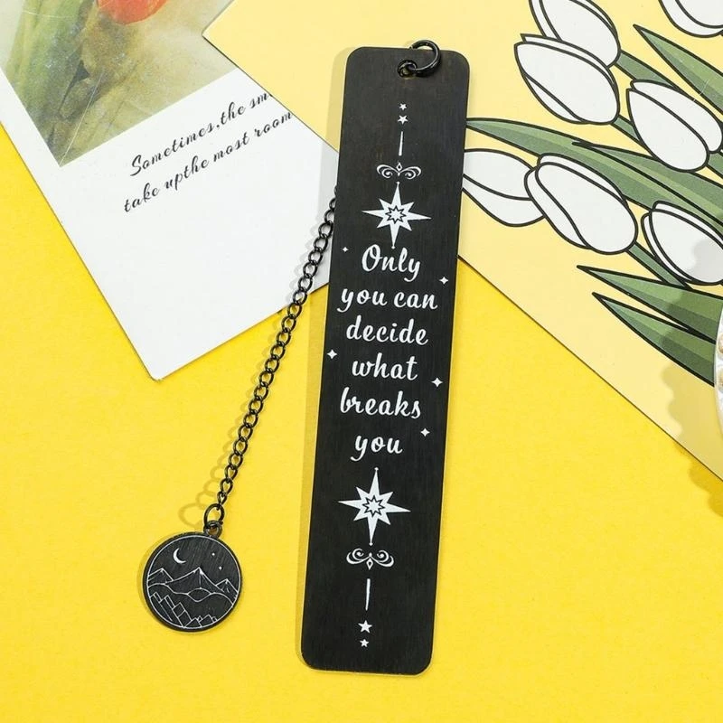 Inspirasional Stainless Steel dengan Aksesori Membaca Rantai