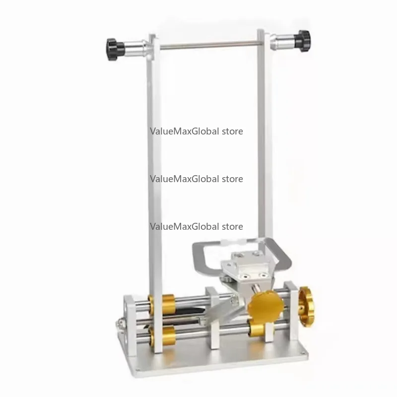 Bicycle Wheel Truing Stand Bike Wheel Alignment Repair Tool Wheel Truing Stand with Dial Gauge for Quick Release and Thru-Axle