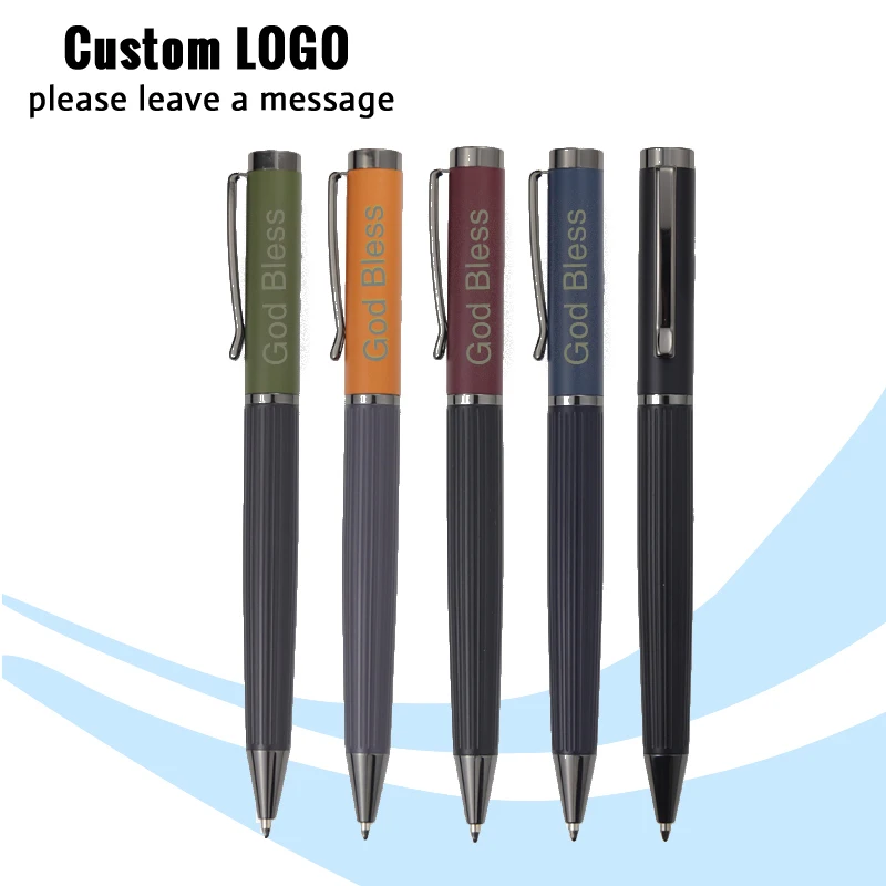 

New Upscale Metal Neutral Pen Personalized Customized Logo Enterprise Advertising Office Signature Pens School Stationery