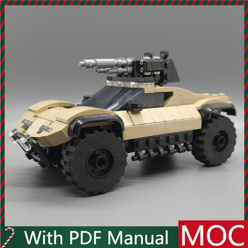 

270 шт. MOC бежевый бронированный внедорожник модель модульные DIY строительные блоки детская сборка дисплей игрушки фестиваль подарок-сюрприз