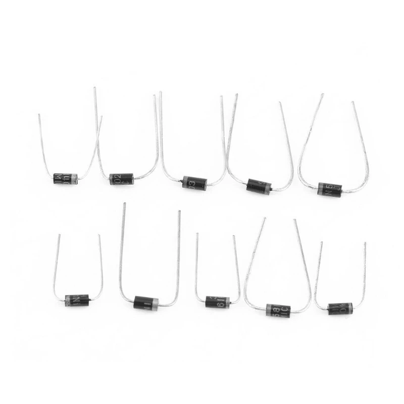 200Pcs/box 10Value Diode Assorted Kit Set 1N5819 1N5818 1N5817 1N4007 1N4006 1N4005 1N4004 1N4003 1N4002 1N4001 Rectifier Diodes