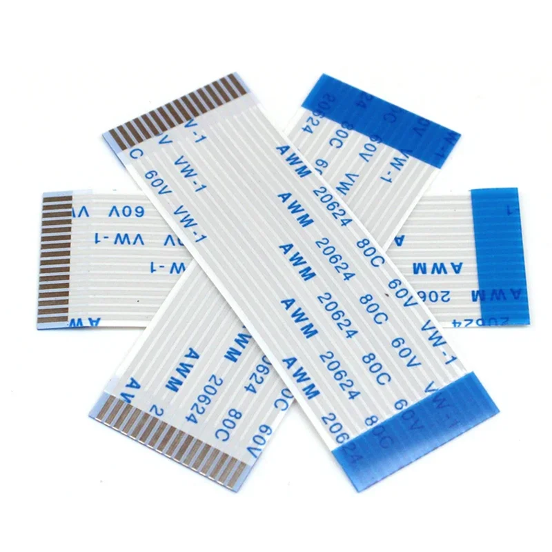 5PCS FPC FFC Ribbon Flexible Flat CableP 26/27/28/29/30/31/32/33/34/35/36/37/38/39/40P Pitch 1.25MM A/B-Type Wire Length