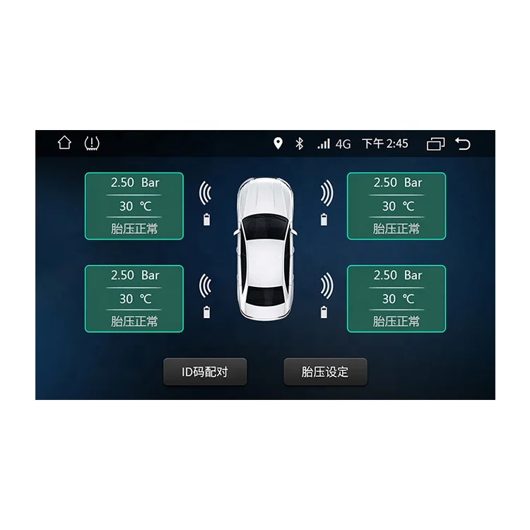 TPMS for Android navigation with internal sensor wireless tire pressure monitoring system tpms  car dvd