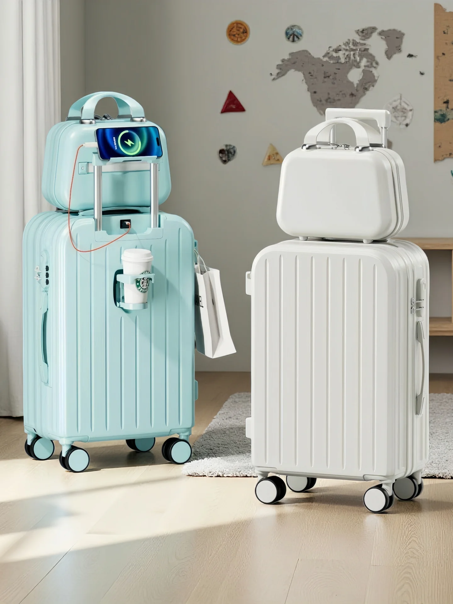 durable-travel-suitcase-women's-compact-20-inch-pullman-box-student-hard-wearing-24-inch-password-locked-luggage