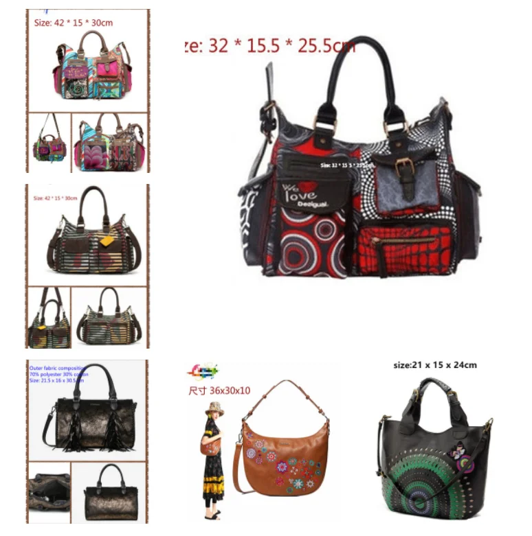 2023 Spain D leather handbag messenger bag Multiple vintage democratic embroidery handbag messenger bag