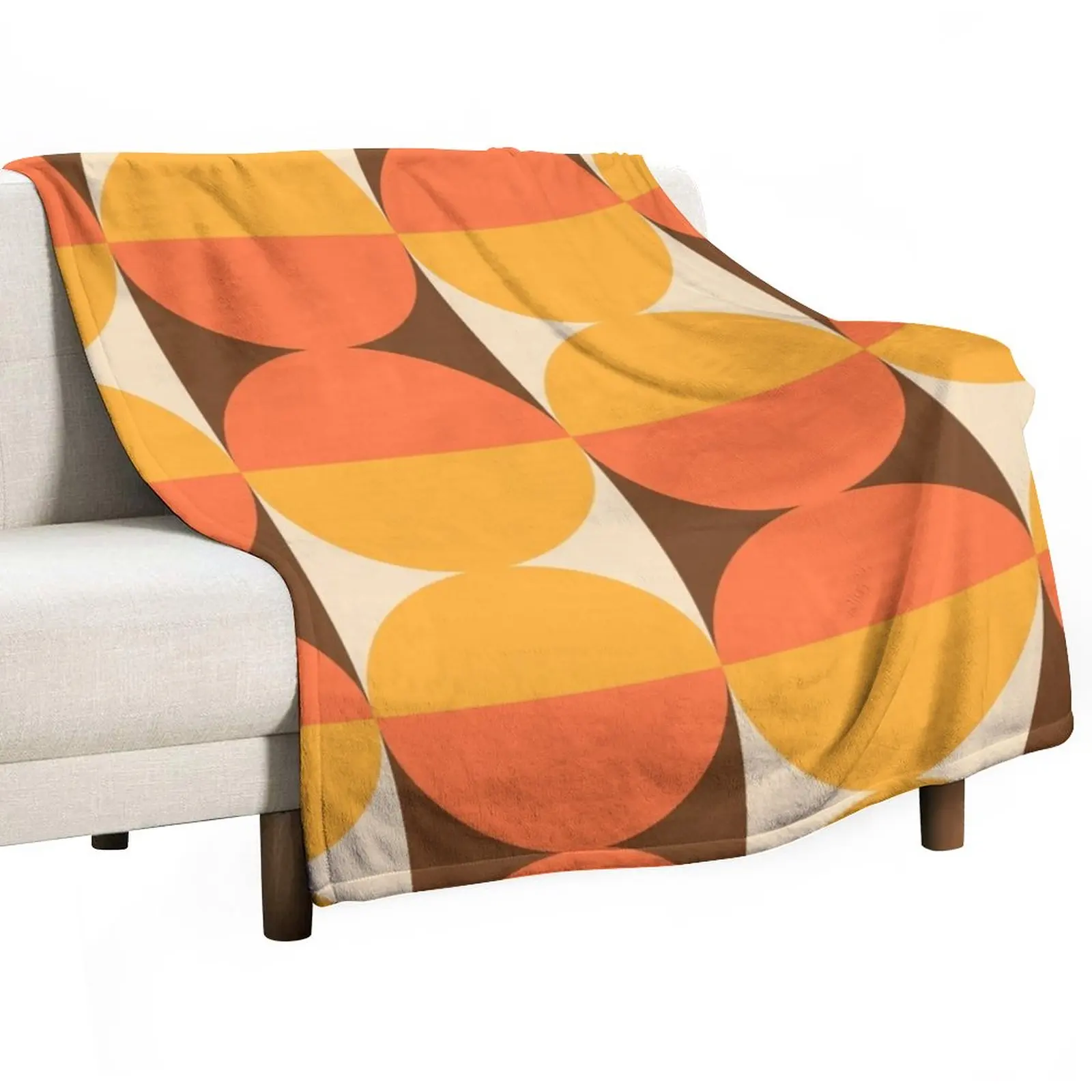 Mid Century Modern Geometric Abstract Pattern 727 Throw Blanket Picnic Blanket Hair Blanket