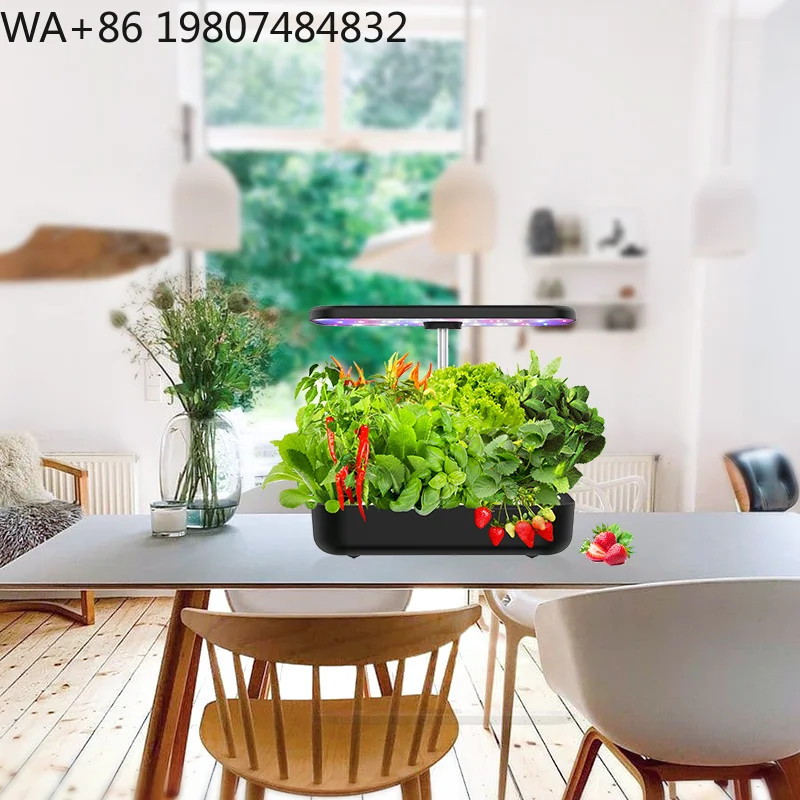 12-hole Complete Soilless Cultivation Starter Kit Full Spectrum Fill Light  Indoor Balcony Herb Vegetable Hydroponic Planting