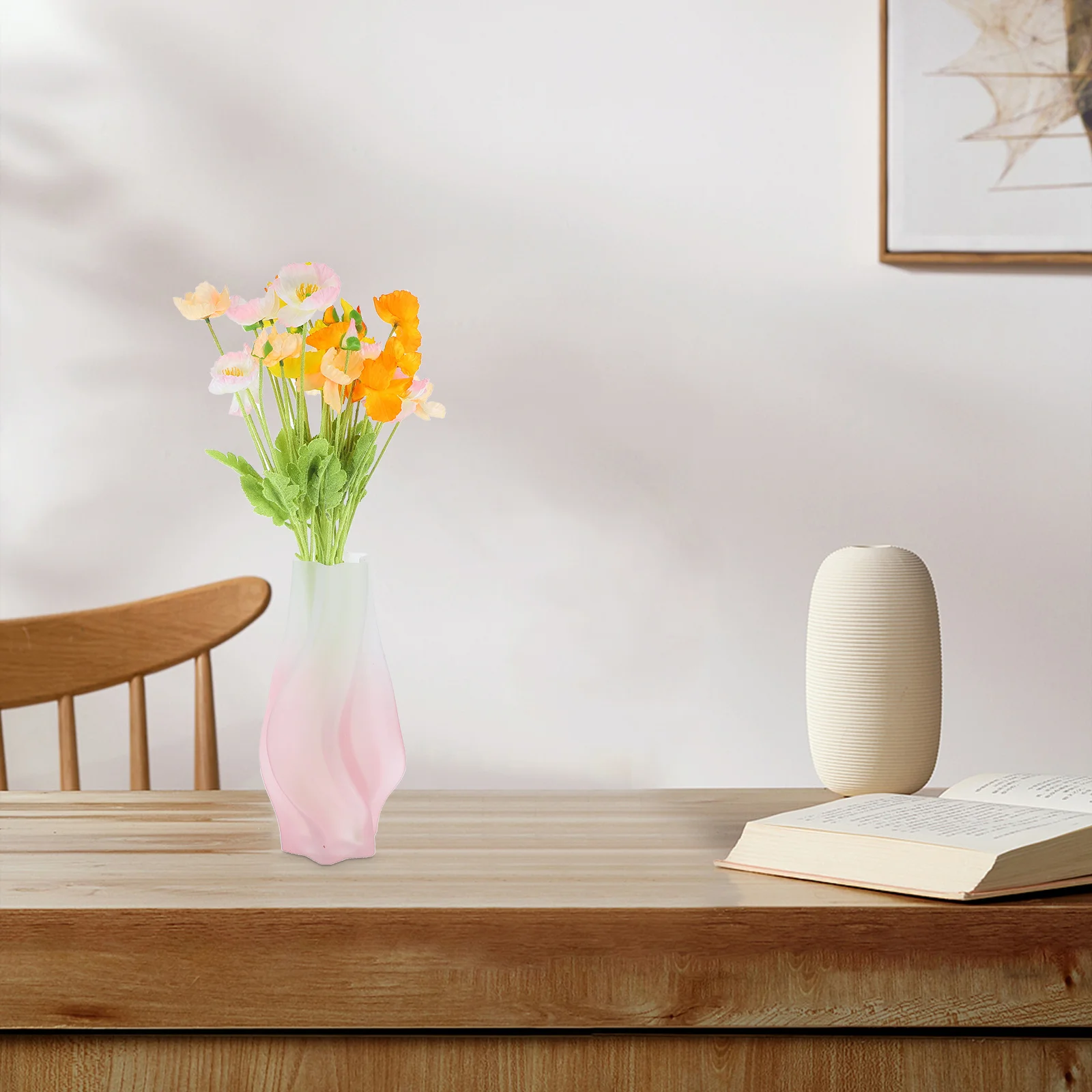 

8Pcs Artificial Flower Bouquet Simulation Flowers Wedding Party Home Decor Faux Floral Arrangement Supplies