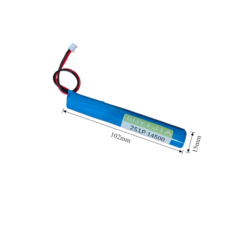 7.4V 1000mAh 14500 Electric Water Gun Toy Remote Control Car Accessories Lithium Battery Pack for Tubular Roller Shutter Motor