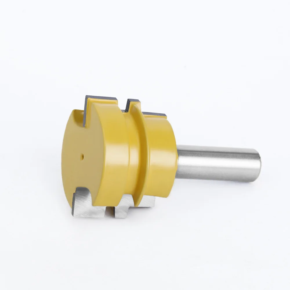 1PC 1/2" 12.7MM Shank Milling Cutter Wood Carving Glue Joint Router Bit Tenon Milling Cutter Wood Reversible Woodworking Chisel