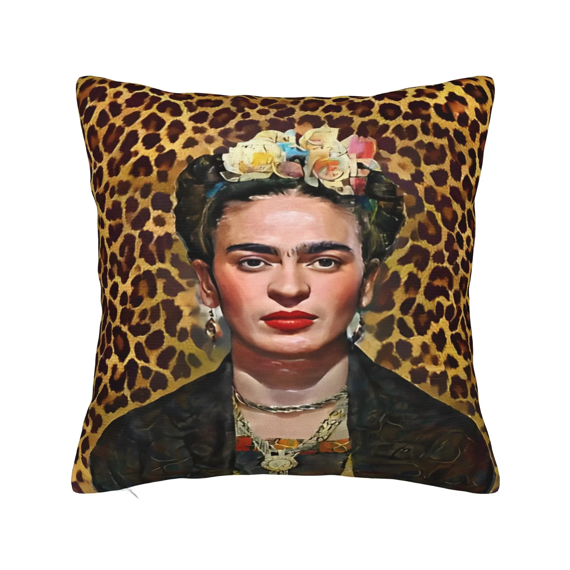 Fridaes Kahloes Printed Pillowcases Cushion Cover  Pillow Covers Soft and Sweet Bed Decoration Square Multi-Size